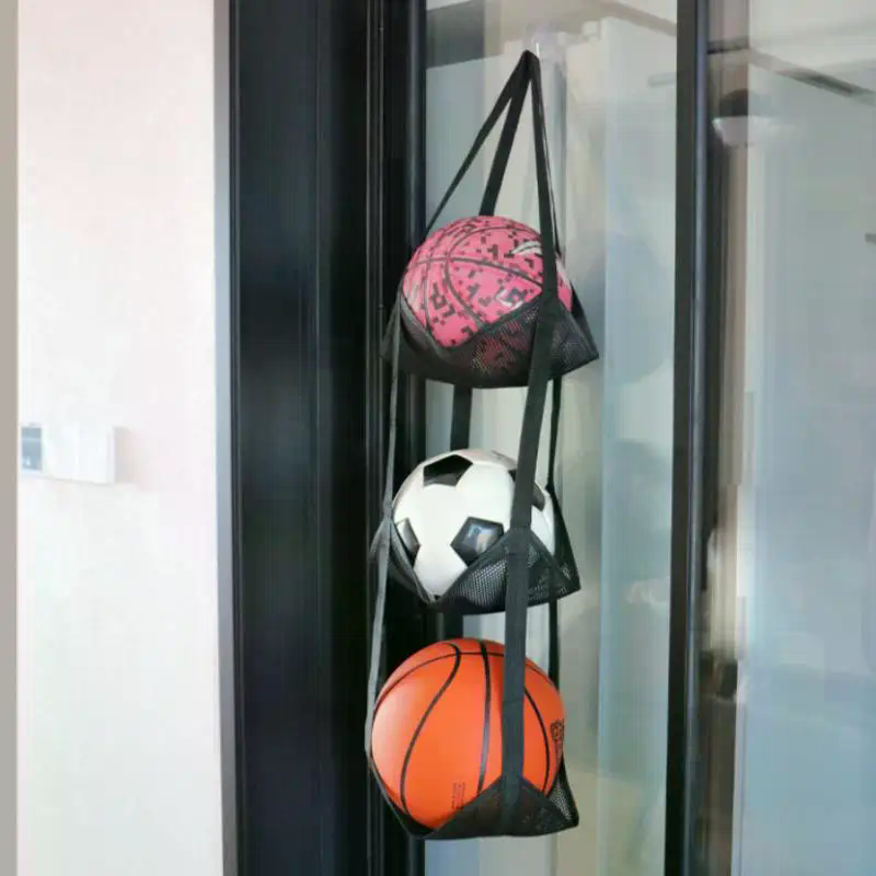 Home Gym And Basketball Court - Настенная сумка для хранения баскетбольных мячей