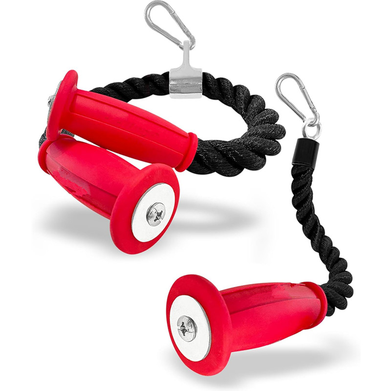 Home Gym Cable Machine - Эргономичные веревки для трицепса, нескользящая кабельная