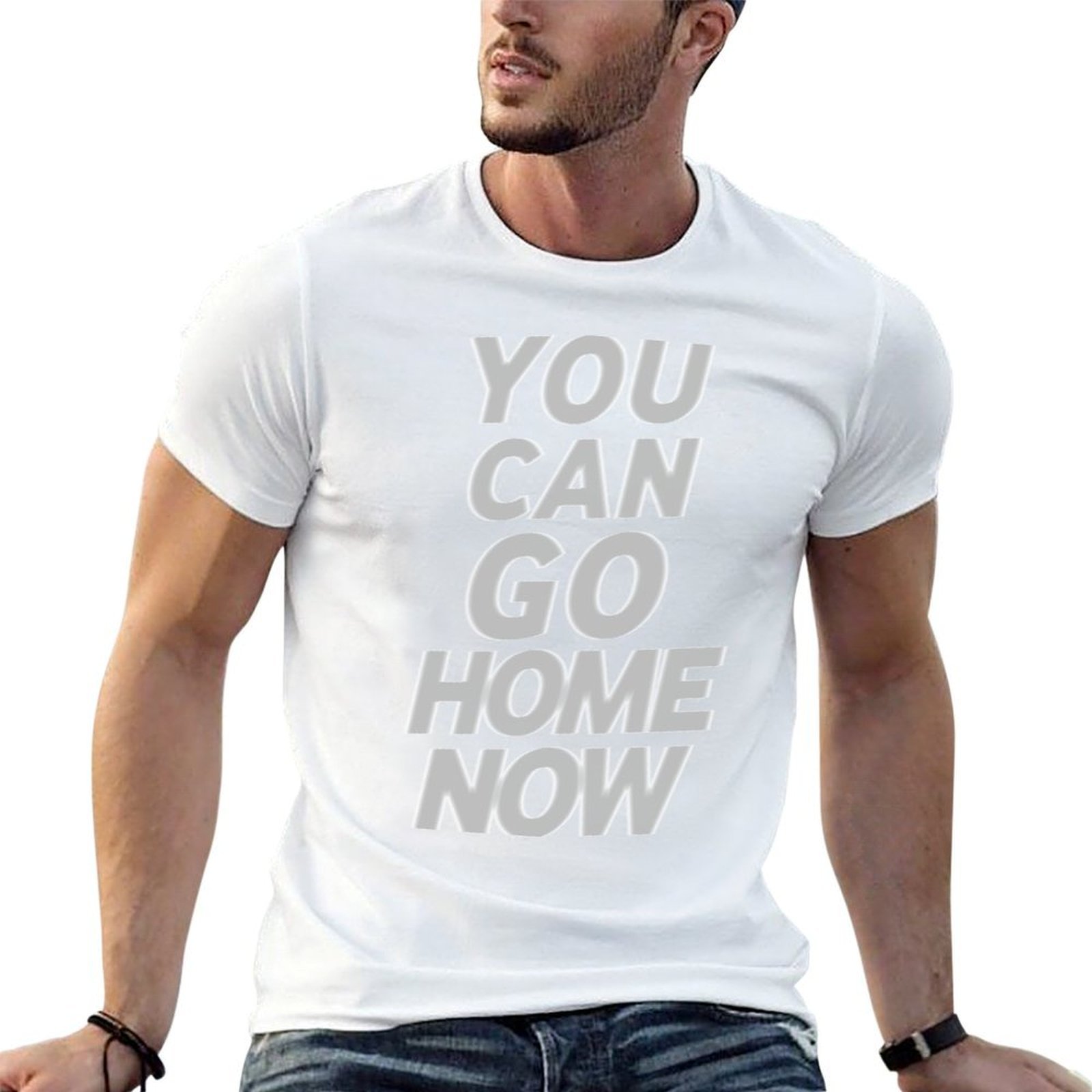 Home Gym Quotes - Футболка с мотивационной надписью 