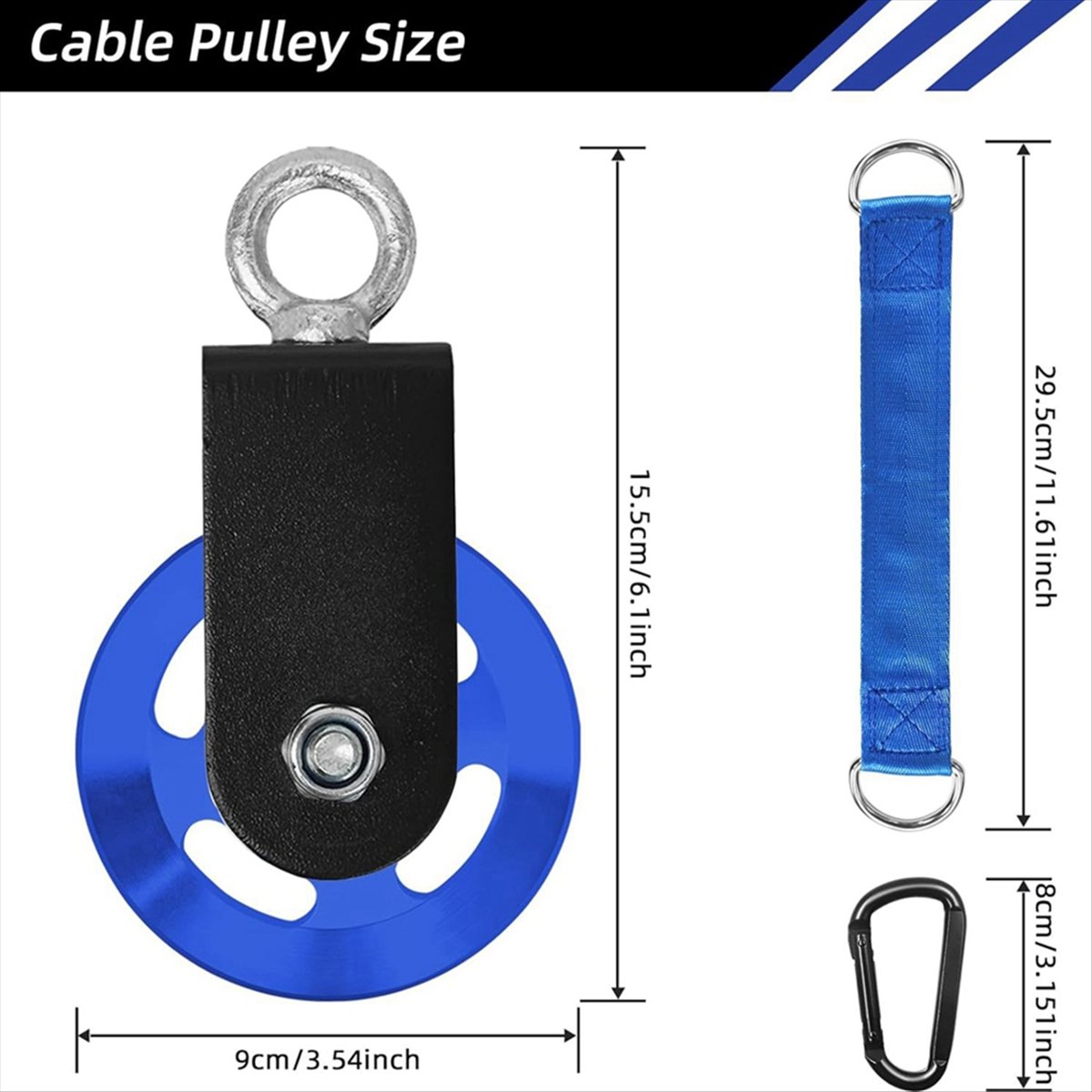 Home Gym Equipment Diy - Новинка: Троллейный блок с ремнем-карабином, 90