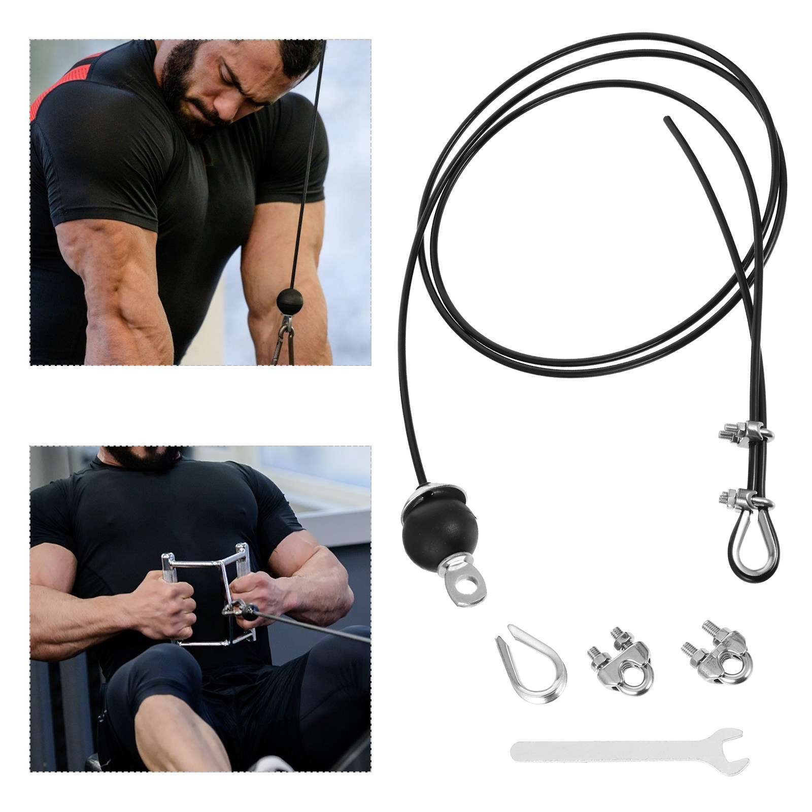 Home Gym Equipment Diy - 1 комплект регулируемого стального троса для