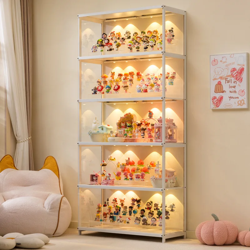 Home Gym Organization - Многофункциональный прозрачный пылезащитный шкаф-витрина для фигурок,