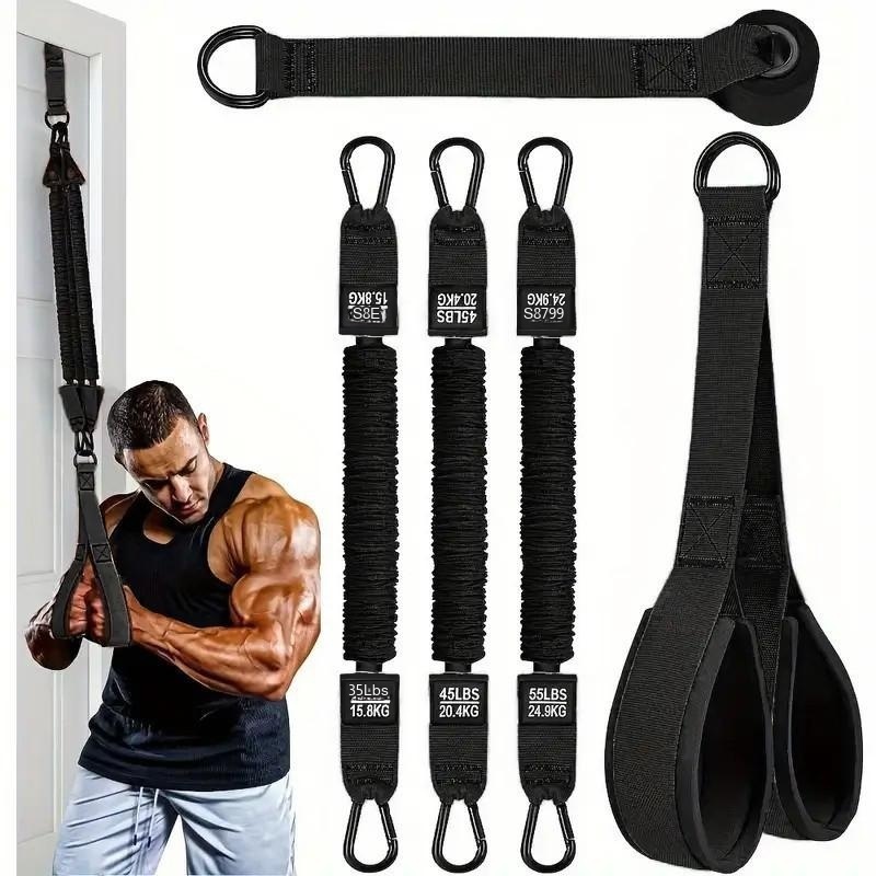 Home Gym Equipment Set - Набор эспандеров, трос для трицепса, оборудование