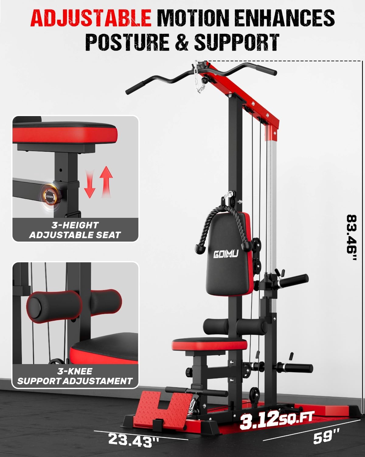 Тренажер для тяги и гребли (LA – обзор и цена Home Gym Rowing Machine