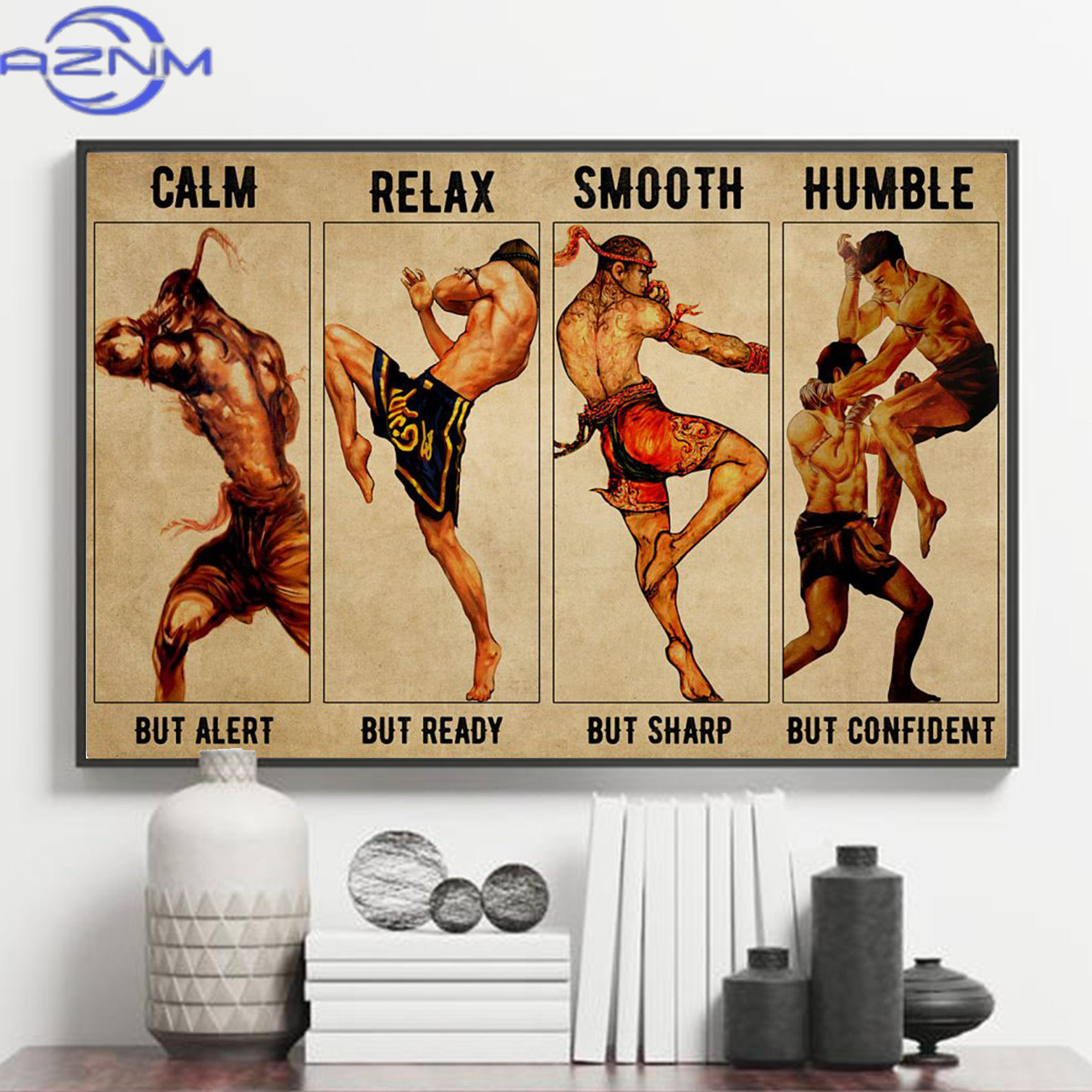 Постеры AZNM «Четыре движения  – обзор и цена Home Gym Japan