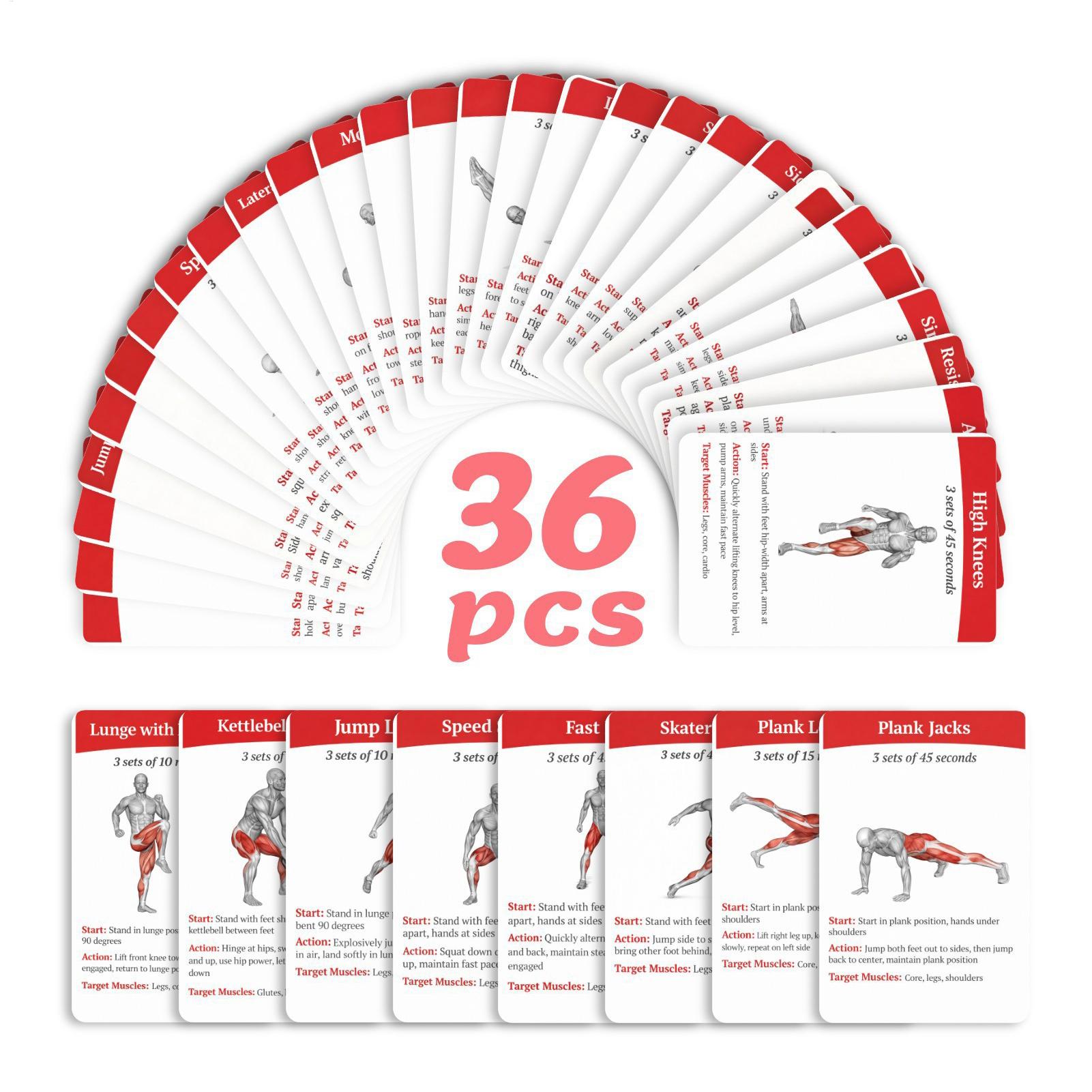 Карточки для тренировок, набор – обзор и цена Home Gym Equipment Set