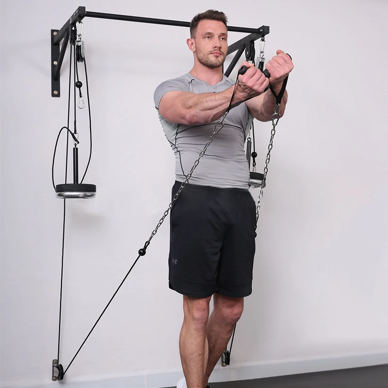 Настенный DIY фитнес-шкив, тро – обзор и цена Home Gym Equipment Diy