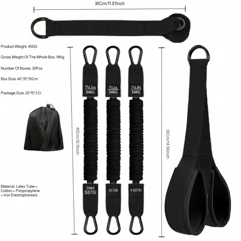 Набор эспандеров, трос для три – обзор и цена Home Gym Equipment Set